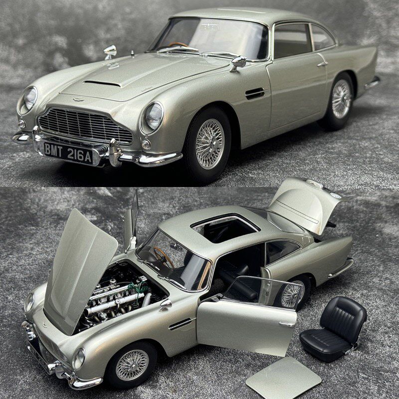 奥拓1:18 Astokn Martin 阿斯顿马丁DB5 金手指 007电影版汽车模