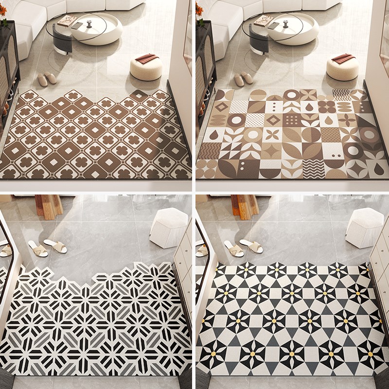 2025新款地垫入户门垫可裁剪可擦洗门口脚垫家用玄关进门皮革地毯