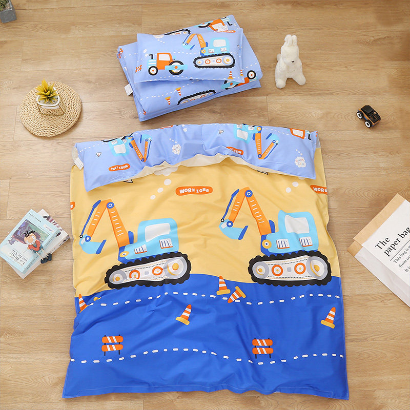 幼儿园被子三件套纯棉儿童被褥宝宝婴儿午睡被含芯六件套入园床品