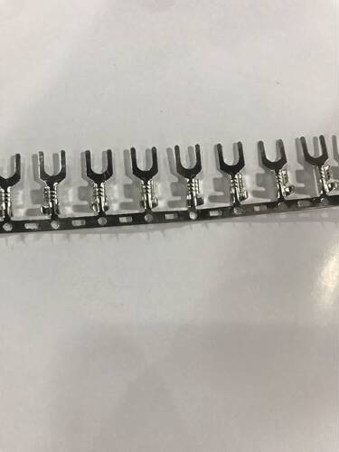 4.2叉形连绕端子 Y型U型连带插片 镀锡0.5厚加厚4000只