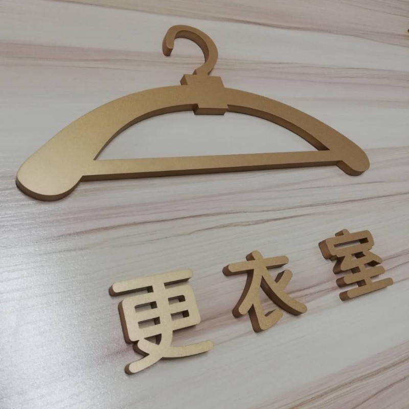 更衣室试衣间温馨j提示牌指示牌 服装店铺男女更衣室标志门牌 门