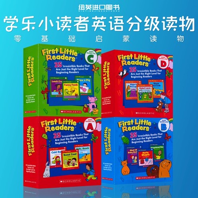 新版点读版 学乐小读者英语分级读物启蒙教材 First Little Readers ABCDEFGH 英文原版 Scholastic儿童亲子阅读3-5-6-7-8岁有音频