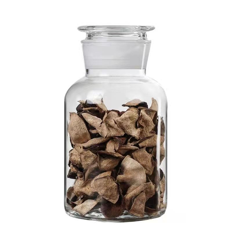 玻璃密封罐通透大口径杂粮陈皮储物罐磨砂口商用家用粮食圆形无铅