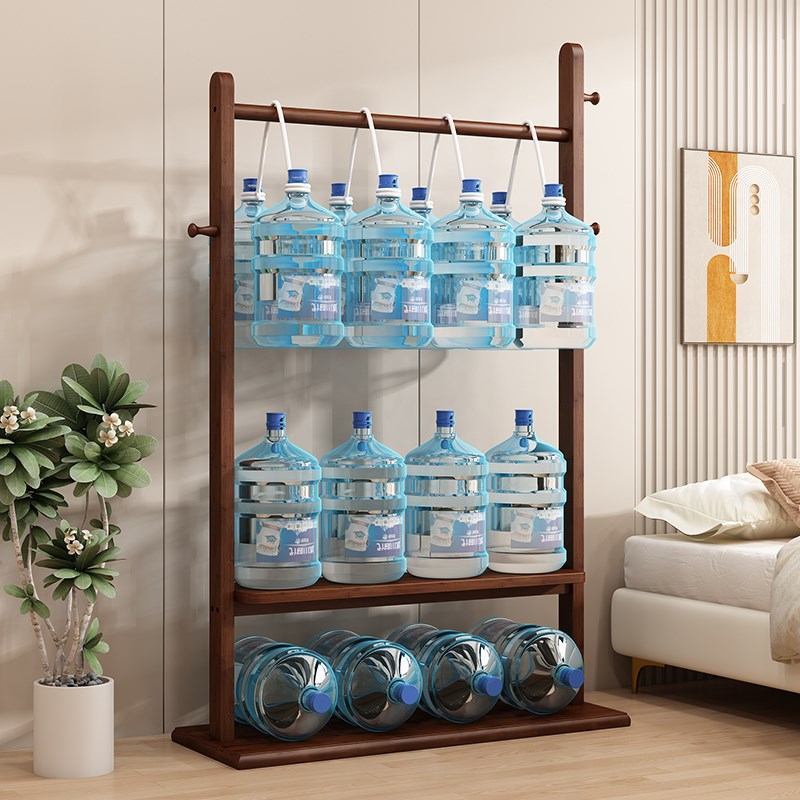 挂衣架实木落地卧室衣帽架实板客厅简约现代新中式名宿置物可移动