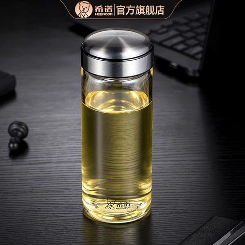 希诺单层加厚玻璃杯男女大容量