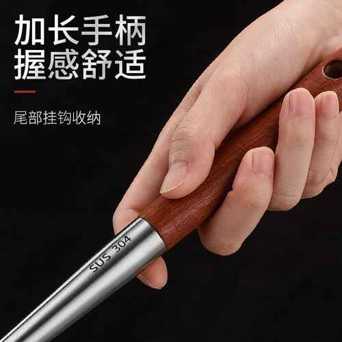 304不锈钢锅铲加厚p炒菜铲子厨师专用炒勺炒铲家用加长柄汤勺套装