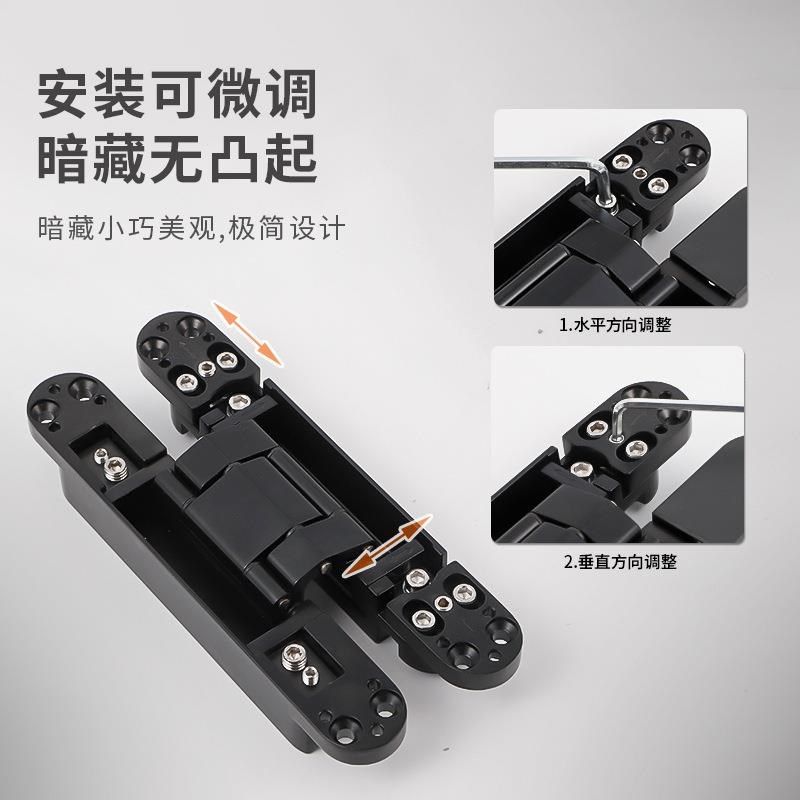 隐形门密室门五金配件网红书柜式暗门旋转柜门合页推拉柜重型铰链