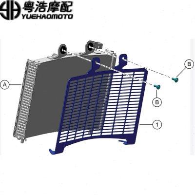 适用哈雷泛美1250改装水箱网 RA1250ADV改装水箱护网散热器保护罩