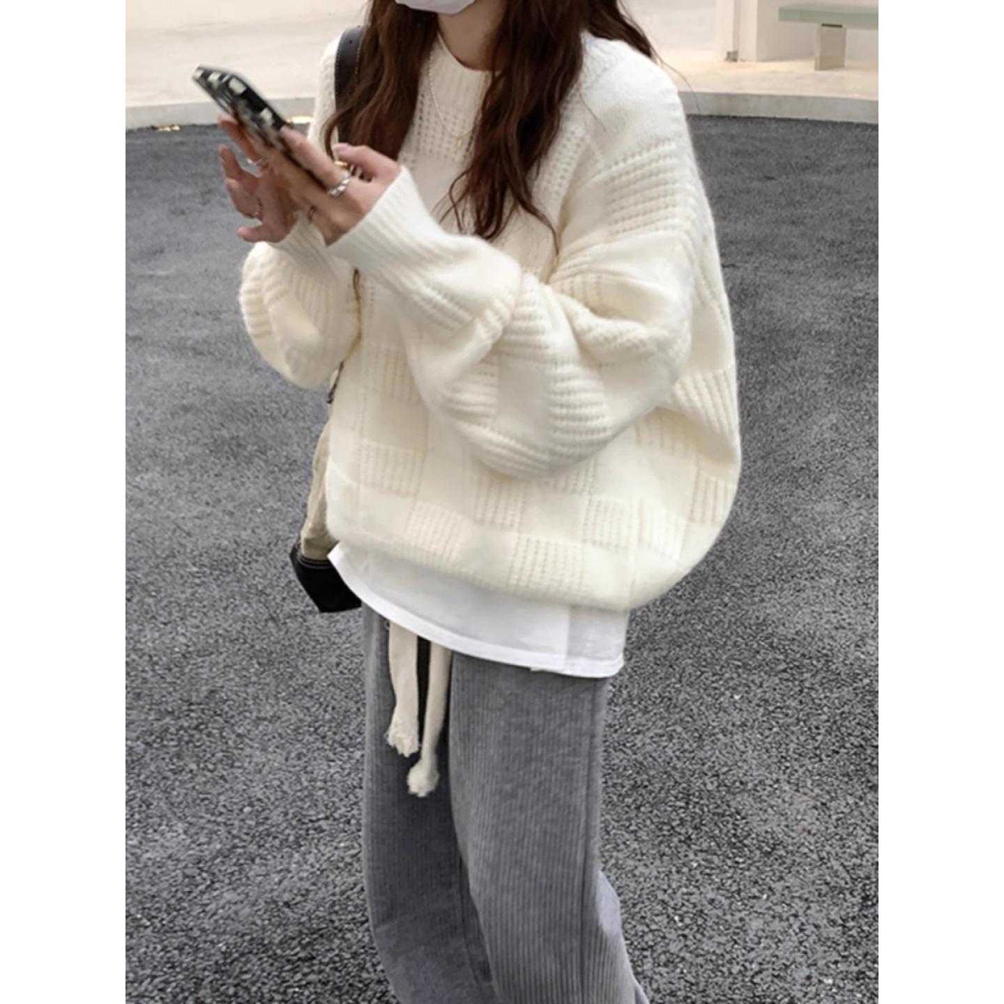 100%纯山羊绒毛衣女加厚