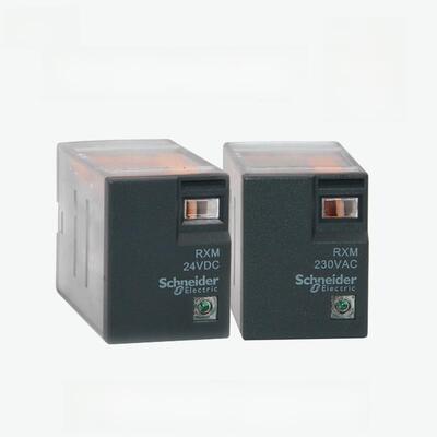 施耐德小型中间继电器RXM2LB2BD 2LB2P7 4LB2BD 二开二闭24V 220V