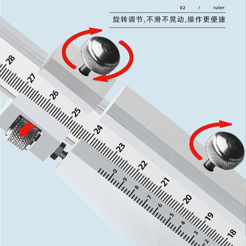 桂林桂量游标高度尺0-1000mm带表高度规数显高度测量仪刻度划线头