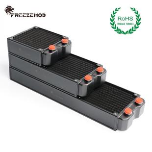 纯铝水冷排120 240 360铝排 45mm厚双层水道纯铝散热器