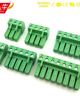 7.62mm插入式Pcb端子座5edgsk /Kf2Edgsk/Pc4-St凤凰铜端子座