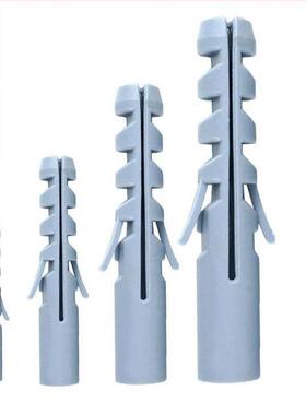 灰色塑料膨胀管鲨鱼头鱼翅加厚加强型M6M8M10M12M14膨胀管小黄鱼