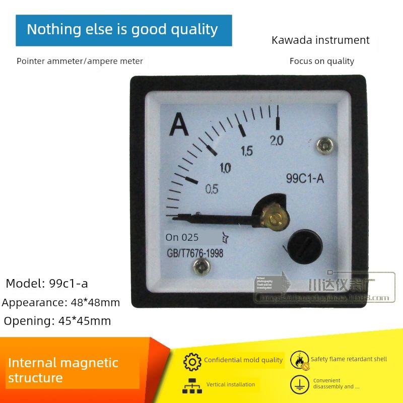 厂家直销99C1-A指针式直流电流表1A2A3A5A10A20A30A50A75A100A