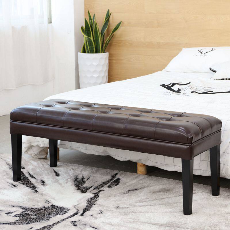 床尾凳卧室布艺沙发长条凳子家用北欧换鞋凳服装店床踏床前椅皮凳