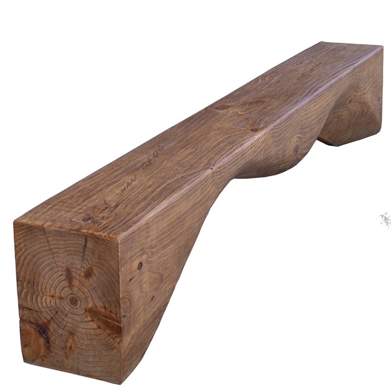 实木长条凳原木电视柜侘寂风长椅复古民宿换鞋凳做旧酒店休息凳