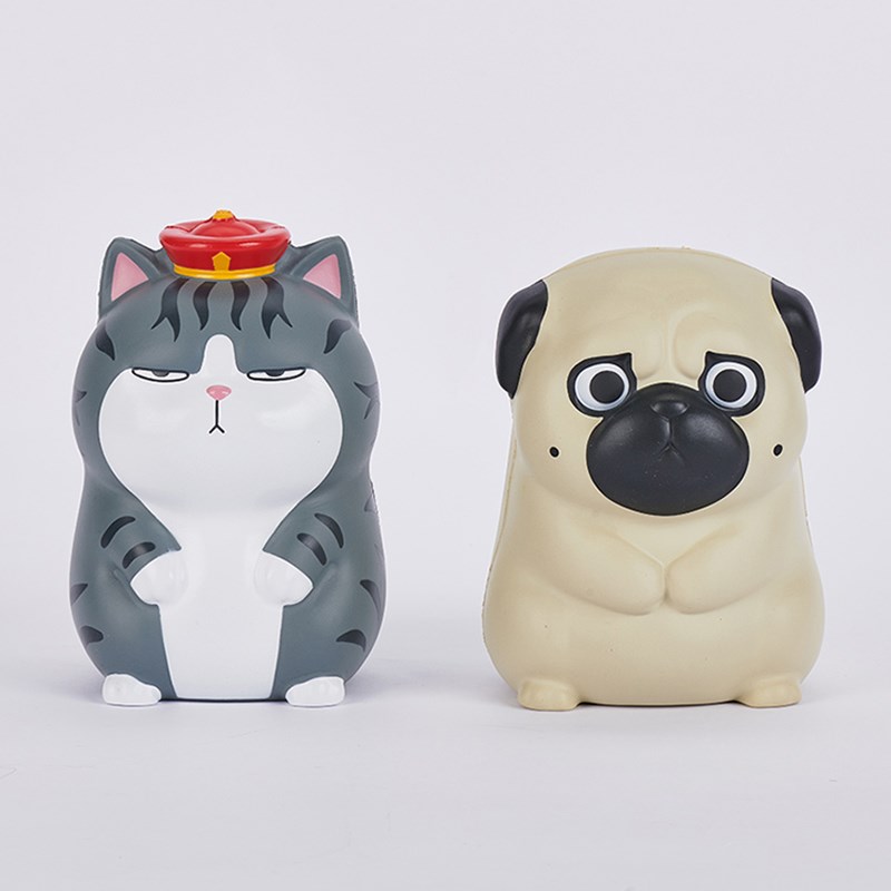 【奇妙商店】吾皇万岁万睡巴扎黑猫狗捏捏乐 慢回弹解压玩具