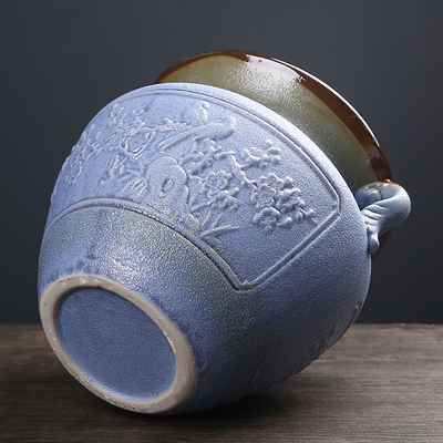 铜钱草水培花盆睡莲碗莲荷花缸金钱草专用盆无孔中国风陶瓷特大号