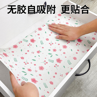 抽屉垫纸免粘平铺型厨房橱柜防水防油垫鞋 樱花款 柜垫纸衣柜垫防潮