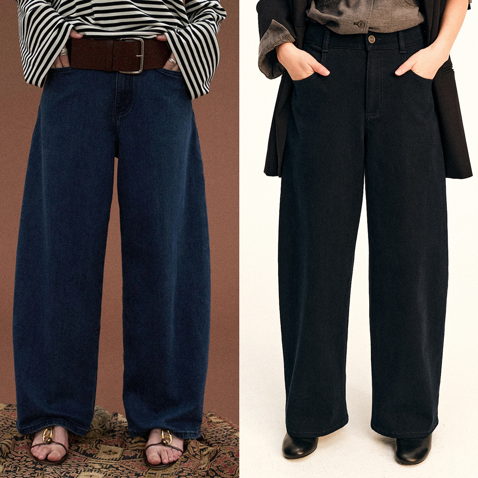 深牛01InHug/微弧弯刀牛仔裤