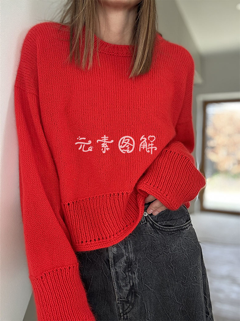 等待套衫图解织毛衣教程