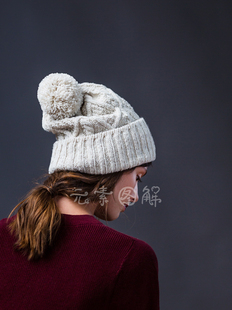 麻花烟管轻松帽图解 男女同款帽子毛线帽图解中文字编织图解教程