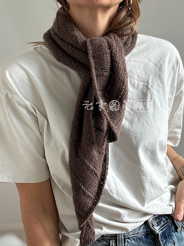 [英文]Flow Loop Scarf 图解 女士披肩围巾围脖编织图解文字教程