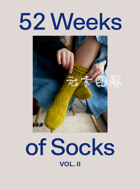 [英文]52周织袜记2 52 laine Weeks of Socks 2 图解教程编织书