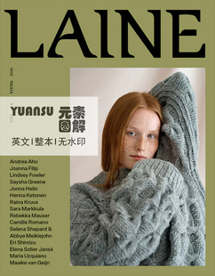 2025年冬编织书期刊杂志 Laine27 毛衣披肩图解编织教程 英文