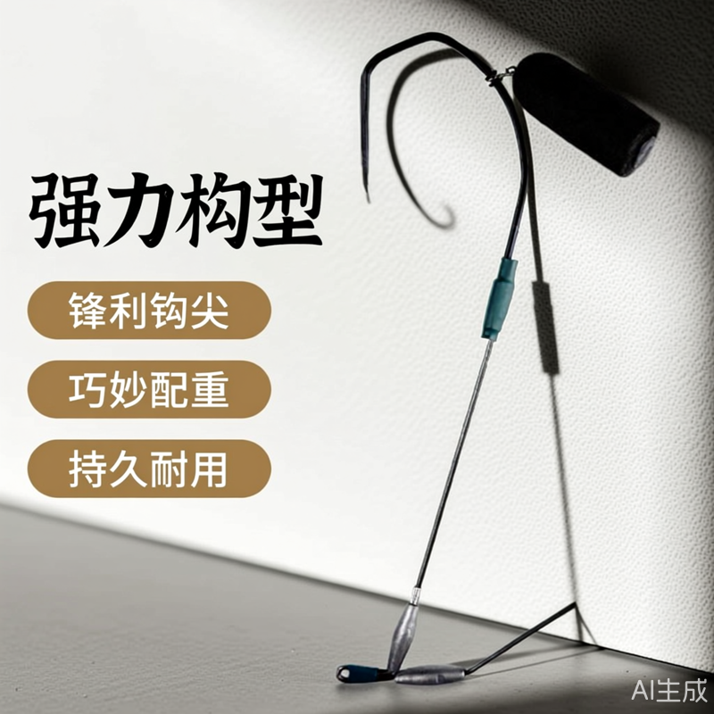 新款式长腿鱼见愁可视锚钩单腿单钩双铅三代四代小钢重炮神器高低,户外/登山/野营/旅行用品,鱼钩,淘宝优惠券,粉丝福利购,淘宝优惠卷