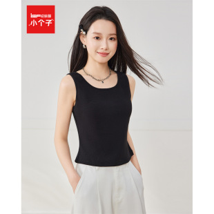 爱依服 简约纯色通勤百搭修身 小个子 新款 背心上衣 2025夏季 IEF