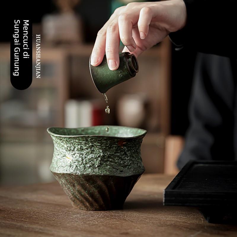 原矿窑变陶瓷建水茶洗水盂家用覆古茶渣缸茶道零配件杯洗茶器茶具