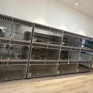 壮狮谈猫陈列柜猫别墅实木猫笼猫产房繁殖柜大型猫舍寄养柜笼子