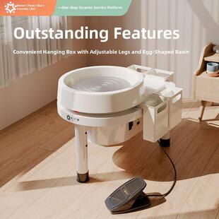 琉璃厂陶艺教学专用吊箱升降拉丝机陶艺吧学校设备家用制陶机