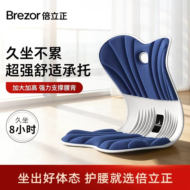 倍立正护腰坐垫久坐神器靠背人体工学座姿椅办公室预防驼背腰靠垫
