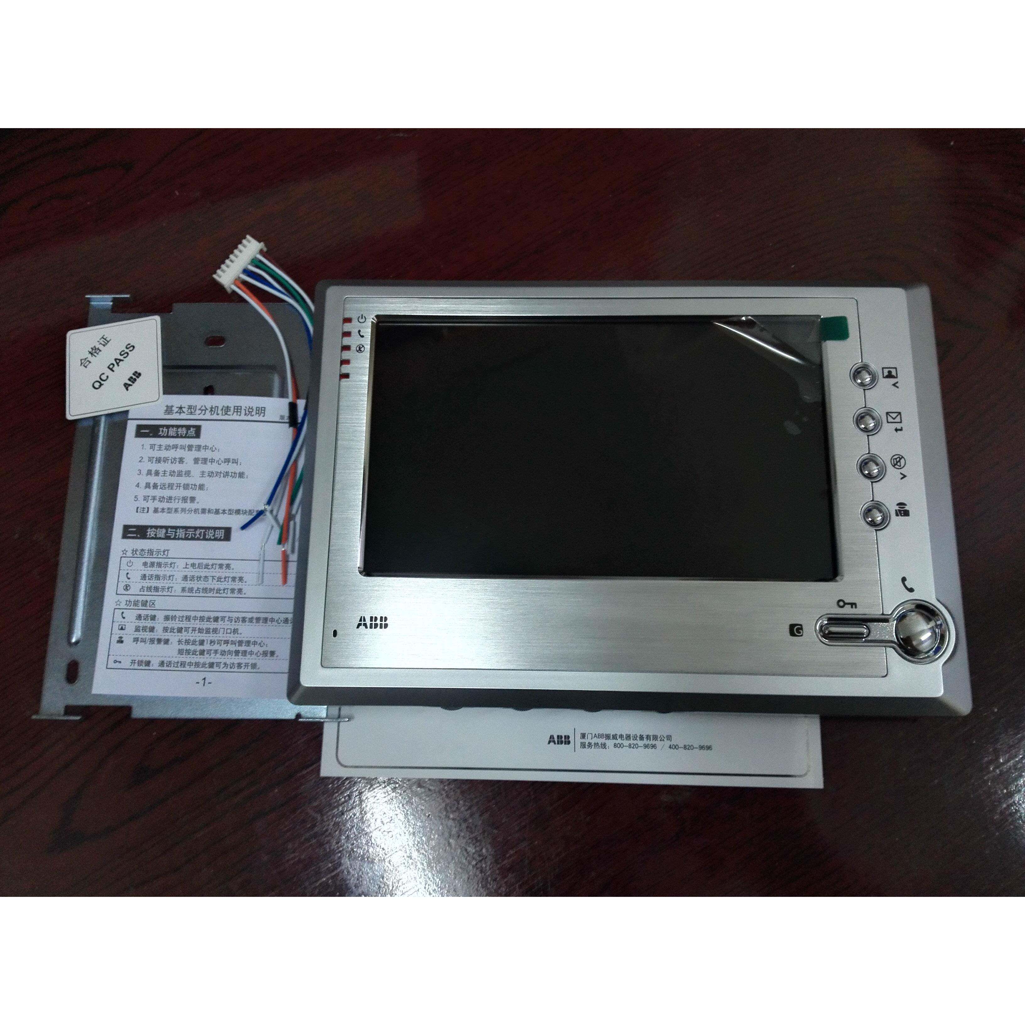 ABB GC3110-S可视楼宇对讲分机7寸彩色分机C3110门铃对讲室内机