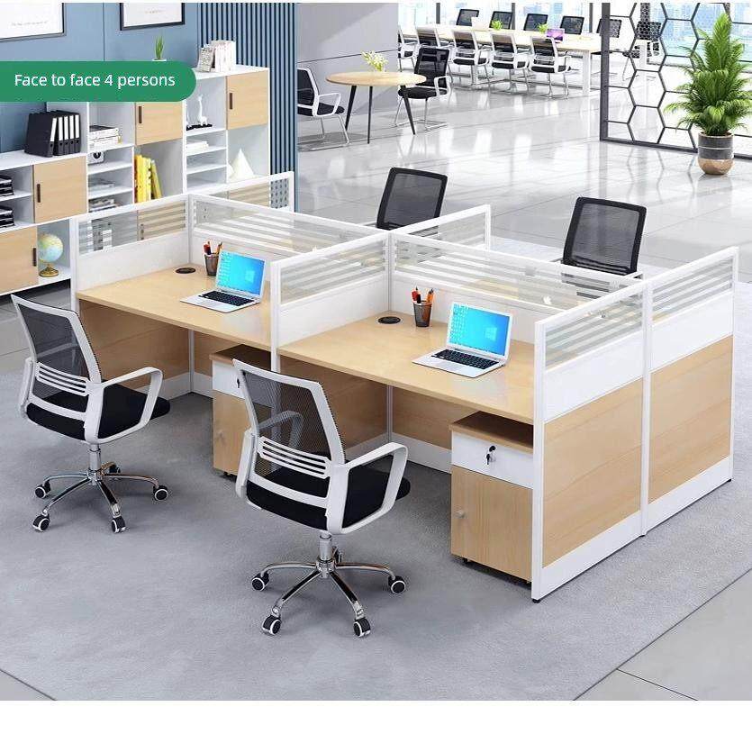 办公桌椅组合简易员工台现代化员工台6人桌办公电脑桌