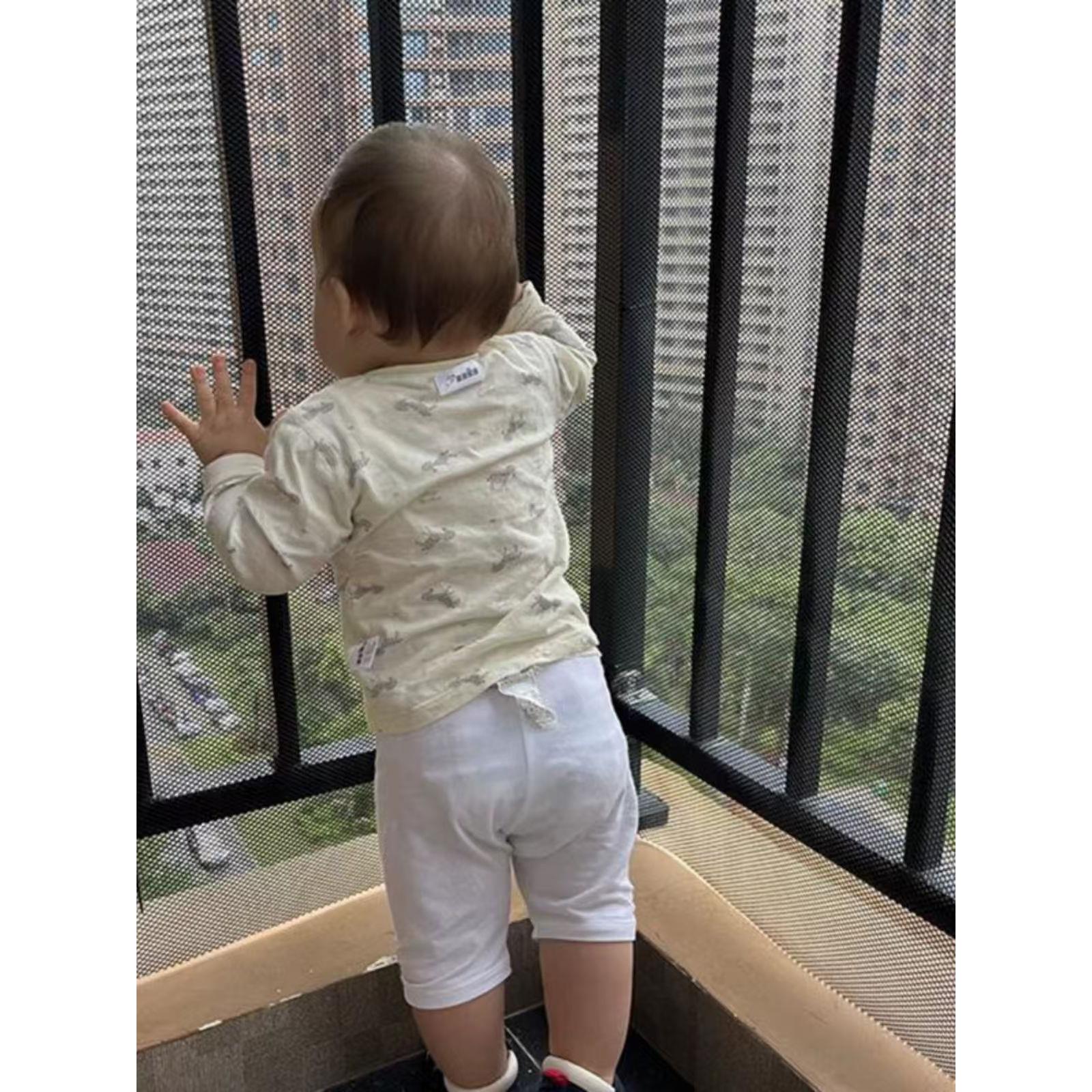 黑色阳台防护网安全网养殖网晒物网漏粪塑料围栏防盗窗垫板封窗网