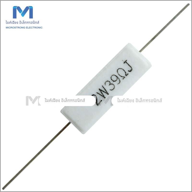 直插卧式水泥电阻2W 39欧 5%陶瓷电阻39R J级 瓷壳型固定电阻器