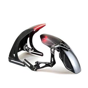 适用电动车奇迹牛N8原车平叉7075改装平叉前段带灯挡泥板后挡泥板