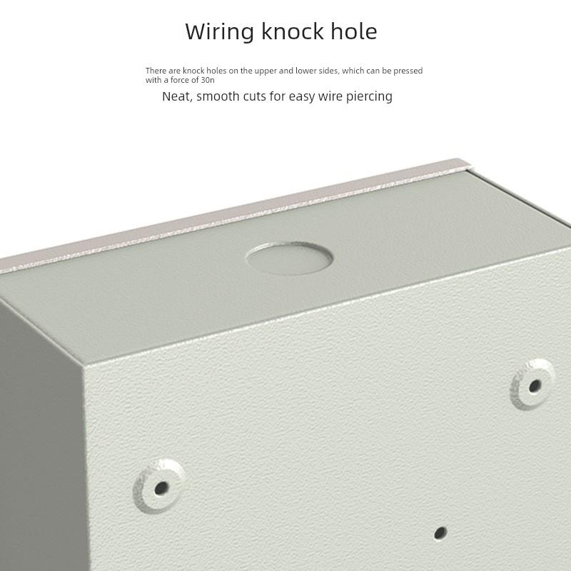 漏电开关配电箱NM1LE/DZ15LE漏保专用布线箱三相四线电源明装铁箱