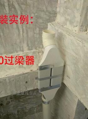 新风132地送风PVC扁管方管辅材中央空调通风ABS新风系统管道配件