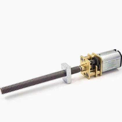 库存微型N20减速滑台电机DC3V650转行程45MM直线运动上下升降电机