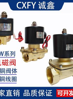 CXFY防水节能长时间电磁阀水阀气阀4分1寸长时间通电220V24V12V