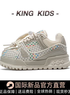 儿童运动鞋韩版2026新款女童鞋老爹鞋轻便透气男童中大童休闲鞋子