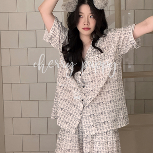 家居服套装 韩系睡衣女夏季 短裤 薄款 甜美卡通米奇泡泡棉凉爽短袖