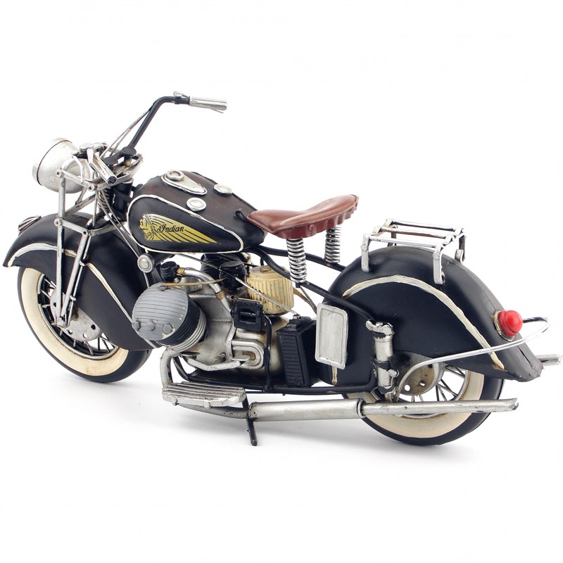 复古铁艺家居装饰工艺品摆件1944年印第安841摩托车模型生日礼物