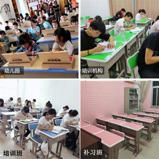 特价 单人高中小学生课桌椅学校培训班辅导班学习课桌家用升降套装