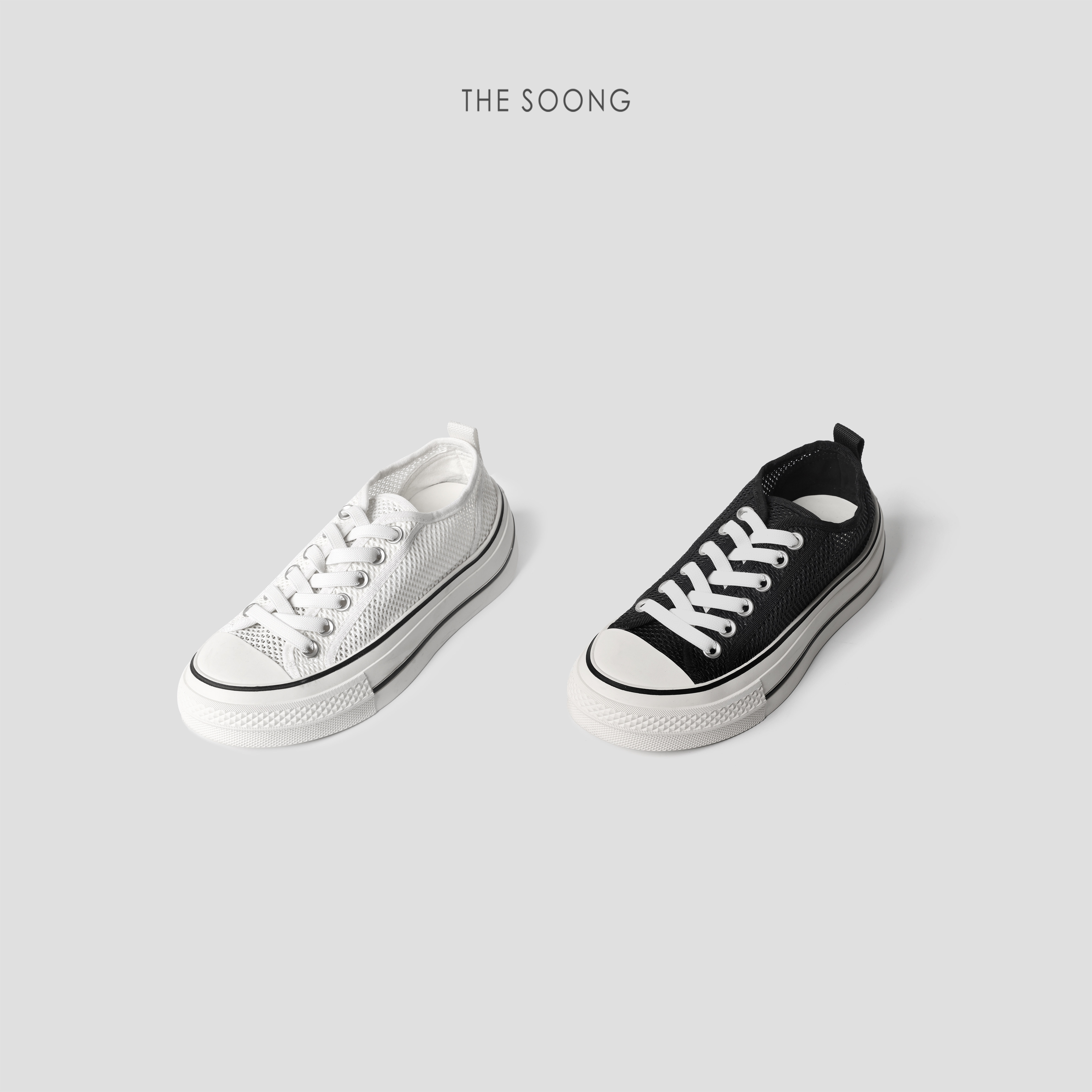 THESOONG/超好穿网网鞋 经典网布舒适透气百搭系带帆布鞋